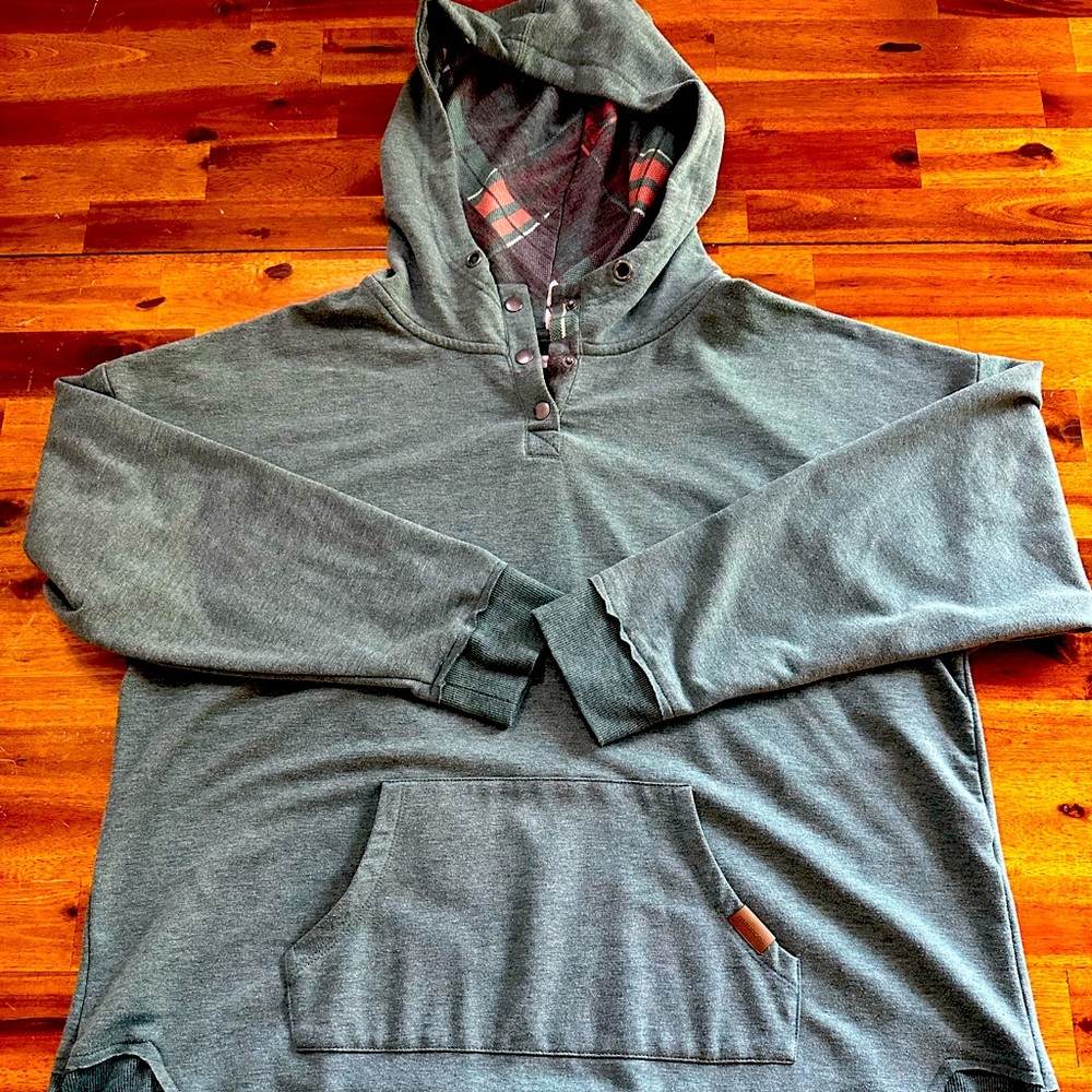 Maurices Long Sleeve Hooded Sweatshirt Tunic Size: 2X